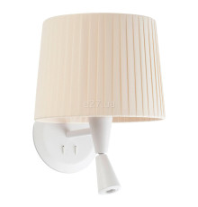 Бра Faro 64308-35 SAMBA White/ribbon beige wall lamp with reader