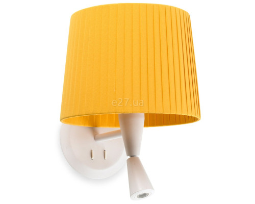 Бра Faro 64308-36 SAMBA White/ribbon yellow wall lamp with reader