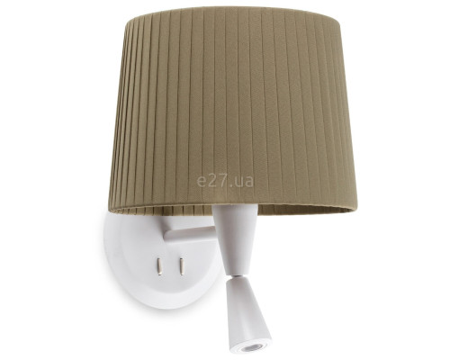 Бра Faro 64308-37 SAMBA White/ribbon green wall lamp with reader
