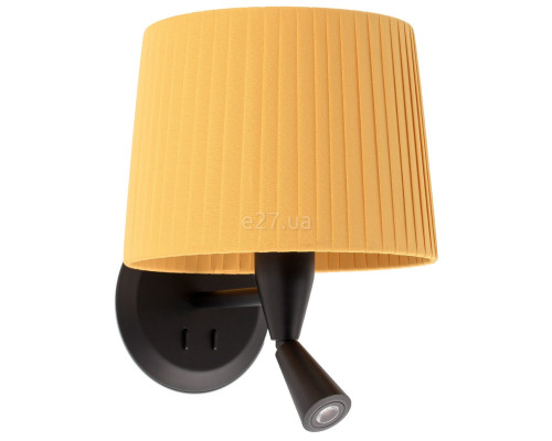 Бра Faro 64309-36 SAMBA Black/ribbon yellow wall lamp with reader