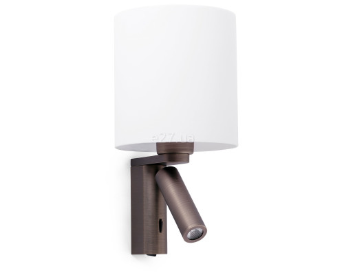 Бра Faro 68496 ROB SHADE Bronze wall lamp with reader
