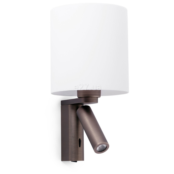Бра Faro 68496 ROB SHADE Bronze wall lamp with reader · Faro · faro-68496