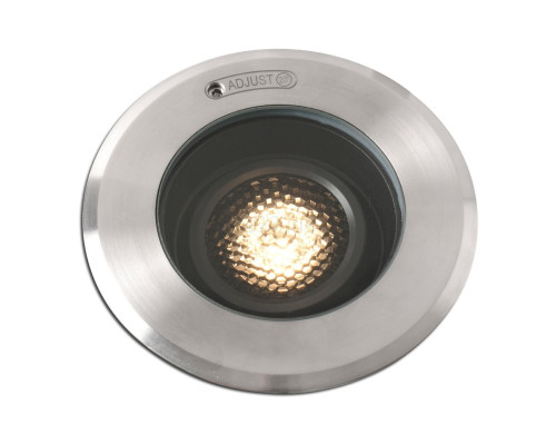Грунтовий світильник Faro 70304 GEISER 80 GU10 Grey orientable inox ceiling recessed