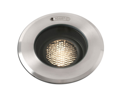 Грунтовий світильник Faro 70305 GEISER 80 Grey orientable inox ceiling recessed, 7 Вт, 400 лм, 3000K