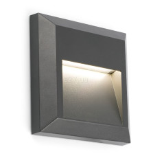 Настінний світильник Faro 70655 GRANT SQ Dark grey wall lamp, 1 Вт, 65 лм, 3000K