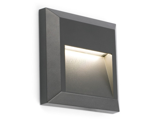 Настінний світильник Faro 70655 GRANT SQ Dark grey wall lamp, 1 Вт, 65 лм, 3000K