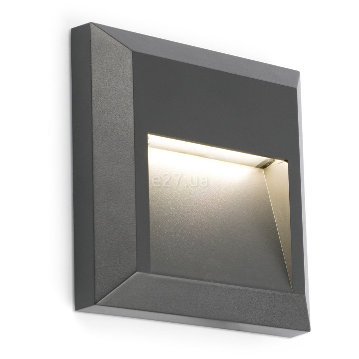 Настінний світильник Faro 70655 GRANT SQ Dark grey wall lamp, 1 Вт, 65 лм, 3000K · Faro · faro-70655