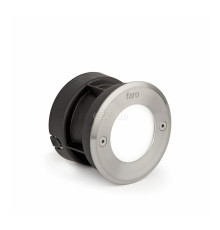 Грунтовий світильник Faro 71498N LED 18 R Inox round recessed lamp 3000K, 3 Вт, 51 лм, 3000K