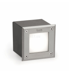 Грунтовий світильник Faro 71499N LED 18 SQ Inox square recessed lamp 3000K, 3 Вт, 51.4 лм, 3000K