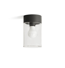 Стельовий світильник Faro 71740 KILA 200 Dark grey ceiling lamp transparent