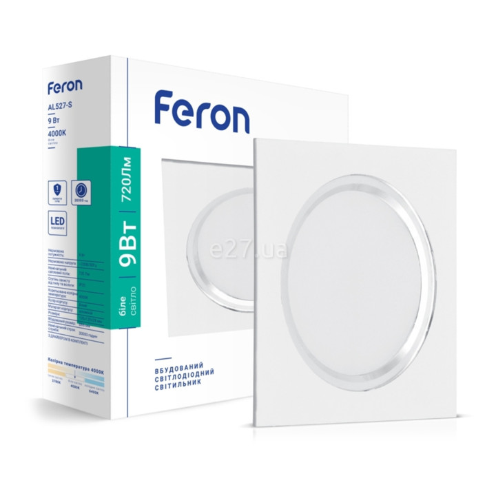 Точковий світильник Feron 1821, 9 Вт, 720 лм, 4000K · Feron · feron-1821