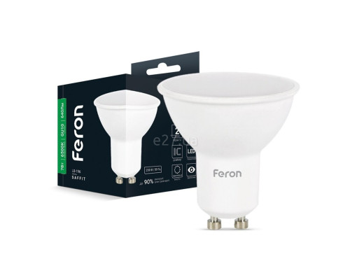 Лампа світлодіодна Feron 1874 LB-196, MR-тип 7W 6500К GU10, 120°