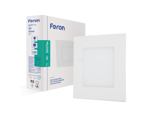 Точковий світильник Feron 1886 DH028, 6 Вт, 360 лм, 4000K