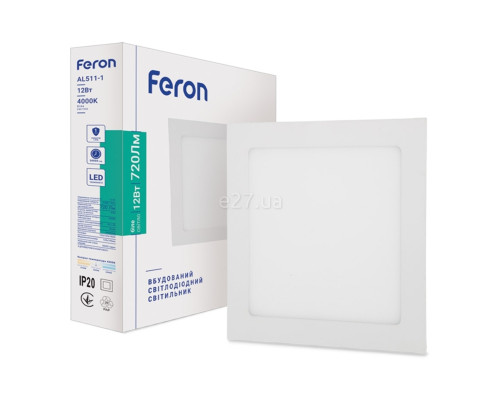 Стельовий світильник Feron 1888, 12 Вт, 720 лм, 4000K
