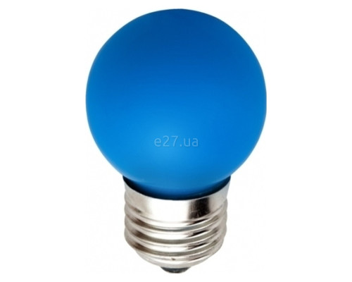 Лампа світлодіодна Feron 25118 LB-37, G45 1W Blue E27, 270°