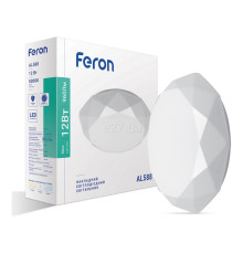Стельовий світильник Feron 40191 AL588, 12 Вт, 960 лм, 5000K