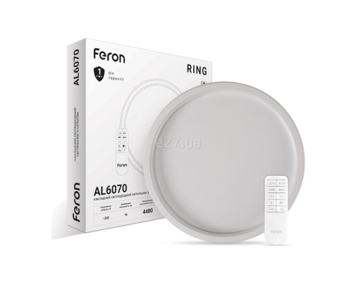 Стельовий світильник Feron 40215 AL6070, 70 Вт, 4480 лм, 3000-6500K