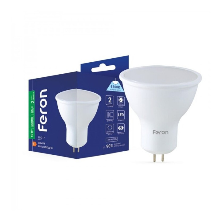 Лампа світлодіодна Feron 80863 LB-217, 10W 6500K G5.3 · Feron · feron-80863