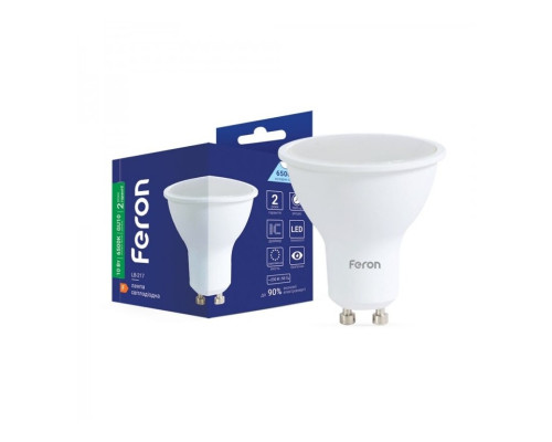 Лампа світлодіодна Feron 80866 LB-217, 10W 6500K GU10