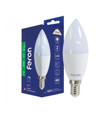 Лампа світлодіодна Feron 80868 LB-737, 6W 3000K E14 Dimmable