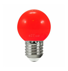 Лампа світлодіодна Goldlux 308757 , G45 0.5W Red E27 (набір з 2шт.), 360°