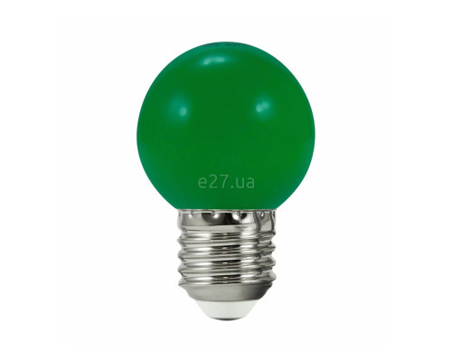 Лампа світлодіодна Goldlux 308771 Party, G45 0.5W Green E27 (набір з 2шт.), 360°