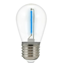 Лампа світлодіодна Goldlux 322203 Party Neon, G45 0.3W Blue E27 (набір з 2шт.), 360°