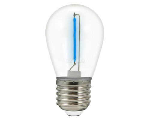 Лампа світлодіодна Goldlux 322203 Party Neon, G45 0.3W Blue E27 (набір з 2шт.), 360°