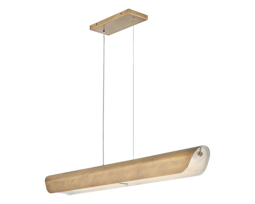 Підвісний світильник Hinkley HK-ARCO-LED-LP-117-HB Arco Linear LED Heritage Brass, 43 Вт, 2150 лм, 3000K