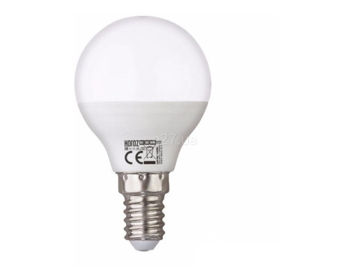 Лампа світлодіодна Horoz Electric 001-005-0008-010 Elite-8, P45 8W 6400K E14, 200°
