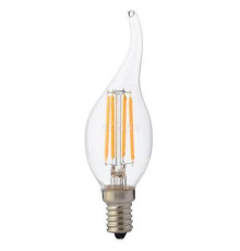 Лампа світлодіодна Horoz Electric 001-014-0004-010 Filament Flame-4, C35 4W 2700K E14, 360°