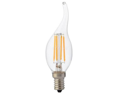 Лампа світлодіодна Horoz Electric 001-014-0004-030 Filament Flame-4, C35 4W 4200K E14, 360°