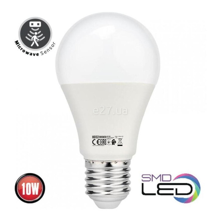 Лампа з датчиком руху Horoz Electric 001-067-0010-010 Force-10, A60 10W 6400K E27, 160° · HOROZ ELECTRIC · horoz-electric-001-067-0010-010