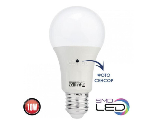 Лампа світлодіодна Horoz Electric 001-068-0010-010 Dark-10, A60 10W 6400K E27, 160°