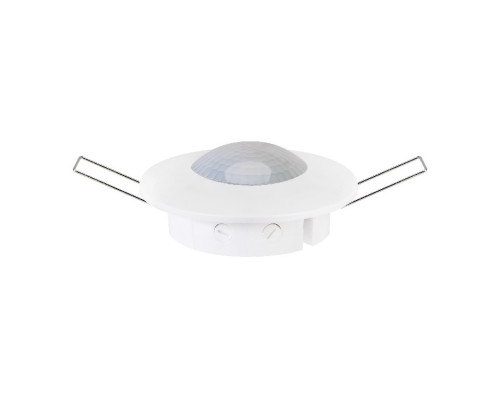Датчик руху Horoz Electric 088-002-0001-010 Mustang-1, білий, пластик, ip20, для врізного монтажу