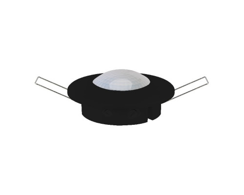 Датчик руху Horoz Electric 088-002-0001-020 Mustang-1, чорний, пластик, ip20, для врізного монтажу