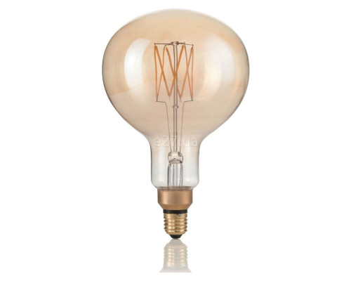 Лампа світлодіодна Ideal Lux 129877 LED Vintage XL E27 GLOBO D160 04W 2200K CRI80 AMBRA, G160 4W 2200K E27