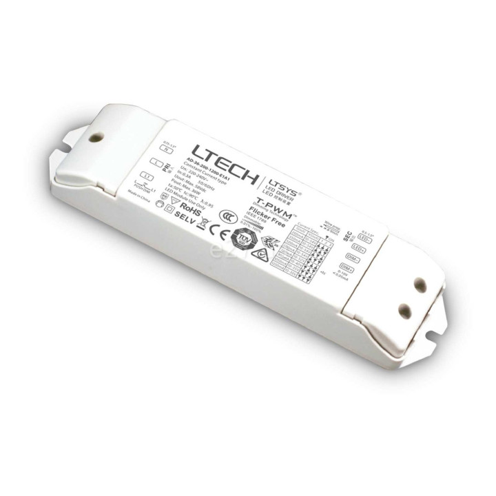 Блок живлення Ideal Lux 244556 Strip LED Driver 1-10v 036W, 24V DC, Залежить від навантаження, 36 Вт · Ideal Lux · ideal-lux-244556