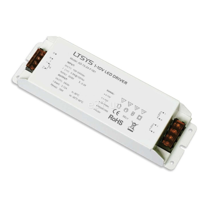 Блок живлення Ideal Lux 244563 Strip LED Driver Dali 075W, 24V DC, Залежить від навантаження, 75 Вт · Ideal Lux · ideal-lux-244563
