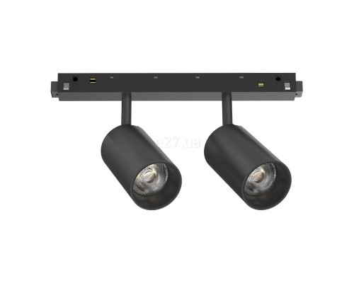 Магнітний трековий світильник Ideal Lux 257648 EGO TRACK DOUBLE 16W 3000K BK, 8 Вт, 1500 лм, 3000K