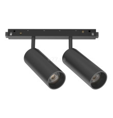 Магнітний трековий світильник Ideal Lux 257662 EGO TRACK DOUBLE 24W 3000K BK, 12 Вт, 2200 лм, 3000K
