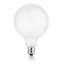 Лампа світлодіодна Ideal Lux 277813 E27 globo d125 08w 3000k cri80 satin intera dimm, G125 3000K E27