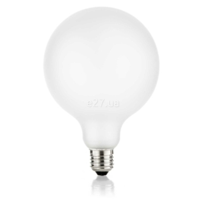 Лампа світлодіодна Ideal Lux 277813 E27 globo d125 08w 3000k cri80 satin intera dimm, G125 3000K E27 · Ideal Lux · ideal-lux-277813