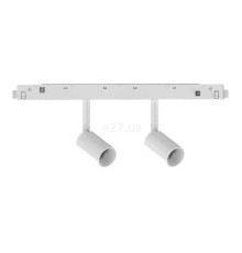 Магнітний трековий світильник Ideal Lux 282947 Ego Track Double 05W 3000K on-off WH, 2.5 Вт, 380 лм, 3000K