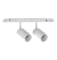 Магнітний трековий світильник Ideal Lux 282954 Ego Track Double 16W 3000K on-off WH, 8 Вт, 1450 лм, 3000K