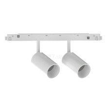 Магнітний трековий світильник Ideal Lux 286365 Ego Track Double 16W 3000K Dali WH, 8 Вт, 1450 лм, 3000K