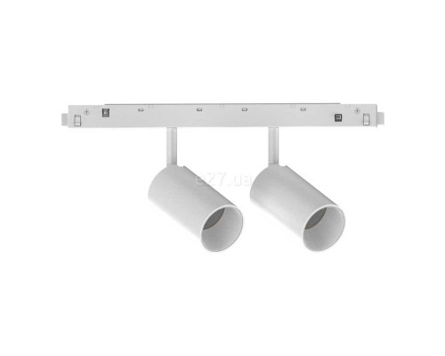 Магнітний трековий світильник Ideal Lux 286365 Ego Track Double 16W 3000K Dali WH, 8 Вт, 1450 лм, 3000K
