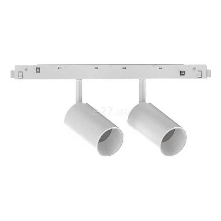 Магнітний трековий світильник Ideal Lux 286365 Ego Track Double 16W 3000K Dali WH, 8 Вт, 1450 лм, 3000K · Ideal Lux · ideal-lux-286365