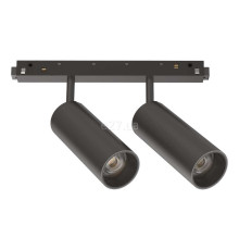 Магнітний трековий світильник Ideal Lux 286372 Ego Track Double 24W 3000K Dali BK, 12 Вт, 2000 лм, 3000K