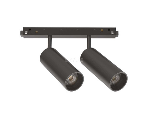 Магнітний трековий світильник Ideal Lux 286372 Ego Track Double 24W 3000K Dali BK, 12 Вт, 2000 лм, 3000K